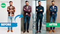 create a professional headshot with outfit change, retouch and background change