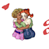 create chibi cartoon sweet couple characters for you