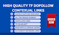 create high quality tf dofollow seo home page trust flow backlinks for website