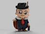 create low poly 3d models and characters for game art