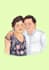 illustrate a caricature portrait from photo
