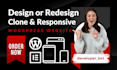 design website, clone or redesign wordpress website as an elementor expert