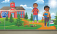 draw professional cute children book illustration
