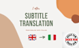create subtitles from english to french italian and german