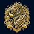 do would like a gold chinese dragon tshirt logo  design creative