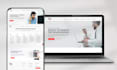 build a modern wordpress website design with relevant stock images