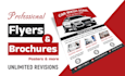 design elegant print ready or digital flyer for you