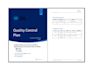 develop quality control plan, qc plan, qcp, qaqc