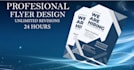 create place card, triple flyer, post card, custom flyer, one page flyer design