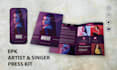 design artist epk electronic press kit social media post
