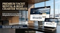 build a premium yacht rental, boat charter booking website