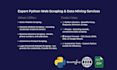 expert python web scraping, data mining, and email scraping