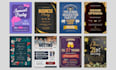 design modern graduation, wedding and party invitation, announcement card