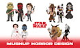 make star wars design for patch, stickers, and pins