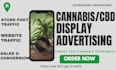 do cbd, cannabis website promotion via geofencing display advertising