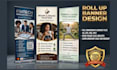 design professional roll up banner, pull up banner or retractable banner
