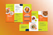design a modern restaurant menu, food flyer and cafe menu