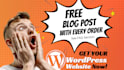 create a wordpress based personal or company website, PC and mobile friendly