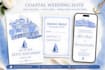 create a custom wedding invitation in watercolor style
