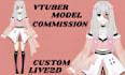 design and rig live2d model, vtuber model, vtuber avatar, live2d vtuber model