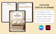 design digital planner,etsy hyperlink planner, printable planner and journal