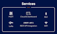 develop end to end iot system with cloud dashboard mqtt wifi ble lora cellular