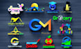 create a professional minimalist 3d business logo design with copyrights