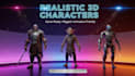 design realistic 3d characters and models for games animation