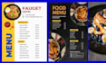 attractive high quality design menu card