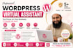 do wordpress theme installation, wordpress virtual assistant