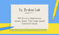 identify broken links, 404 errors, all bad links and remove