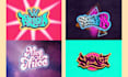 retro urban typography and logo design