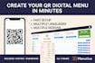 create a professional and modern qr digital menu for your cafe or restaurant