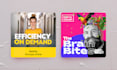 create a professional podcast logo and cover art