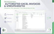 design an automated excel invoice and professional business spreadsheet