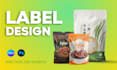 create product label design for food beverage and packaging