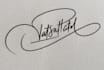 design artistic handwritten signature or logo