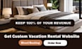 create vacation rental website, airbnb website, vrbo