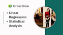perform linear regression analysis using excel, spss, stata, eviews