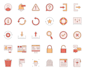 design modern custom icons for apps, websites and UI