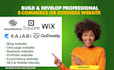 do squarespace website design redesign godadddy website, kartra, kajabi expert