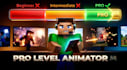 create minecraft 3d animation