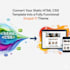convert static HTML CSS template into a fully functional drupal 11 theme