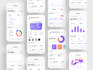 do mobile app ux ui design and clickable protoype in figma