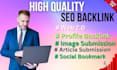 do high quality web 2 0 profile  article image and social bookmark backlink