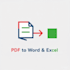 convert PDF to editable word or excel