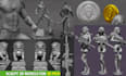 sculpt characters, statue, miniatures, molding, fantasy 3d model for 3d printing