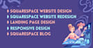 do squarespace website design and redesign or landing page