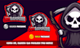 design esport logo, mascot in chibi, cute style