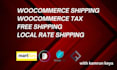 do woocommerce tax set up flat rate zone based and table rate shipping